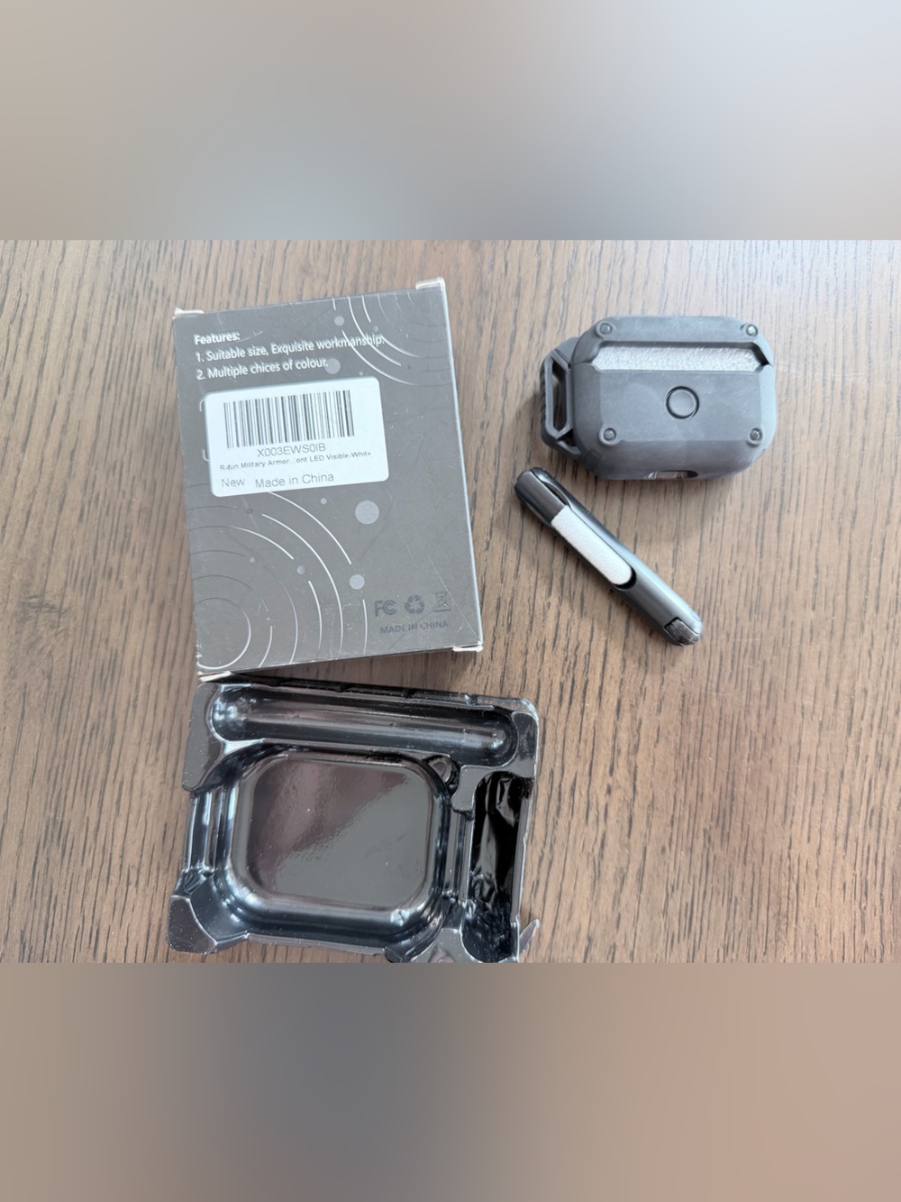 NWT AirPods Case - Black with cleaning tool